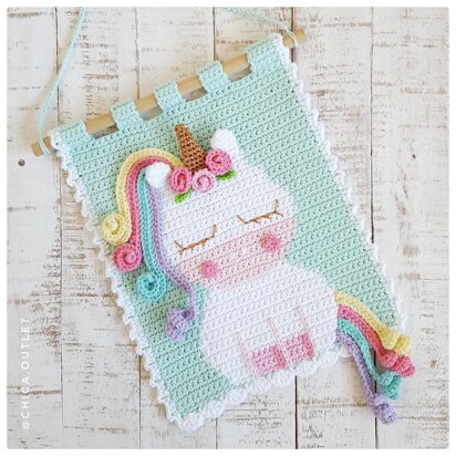 Unicorn wall hanging