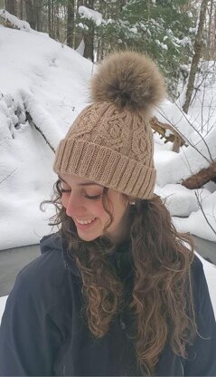 Braided Cable Beanie - Blizzard