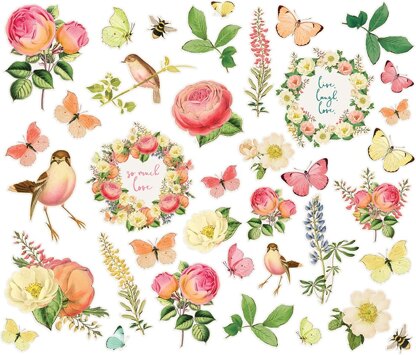 Simple Stories Simple Vintage Garden District Bits & Pieces Die-Cuts 59/Pkg - Journal
