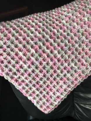 Waffle Stitch Blanket