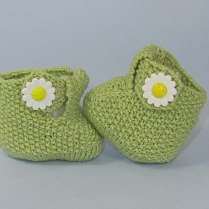 Baby T Bar Daisy Booties