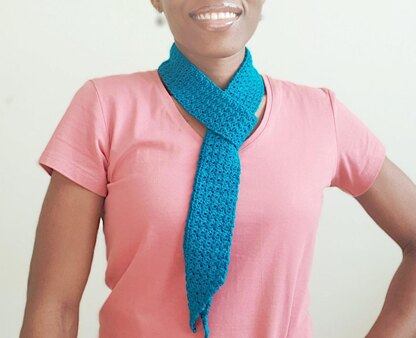 Beautiful You Crochet Skinny Scarf