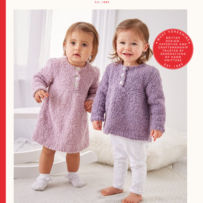 Dress & Jumper in Sirdar Snuggly Bouclette - 5312 - Leaflet - knitting pattern