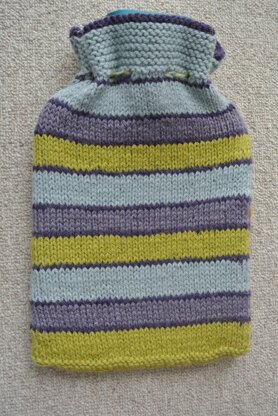 Hearts Fairisle Hot Water Bottle Cover