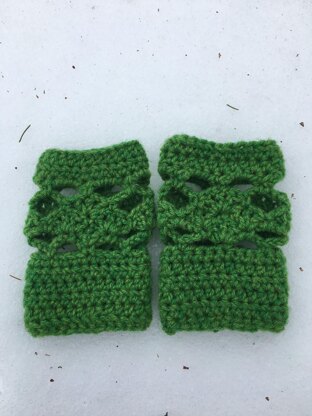 Lucky Diamonds Fingerless Gloves