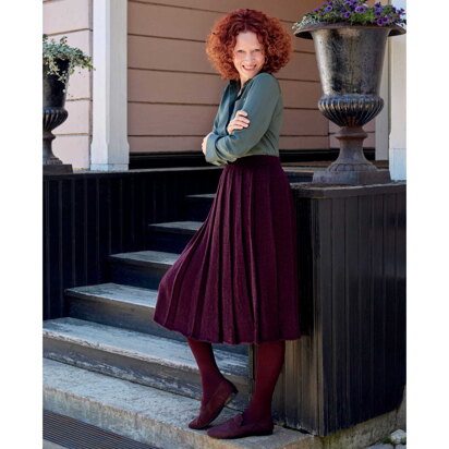 Pleated skirt knitting pattern hotsell