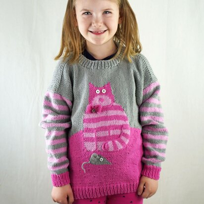 Cat and Mouse Sweater in Cascade Yarns Sarasota - DK601 - Downloadable PDF