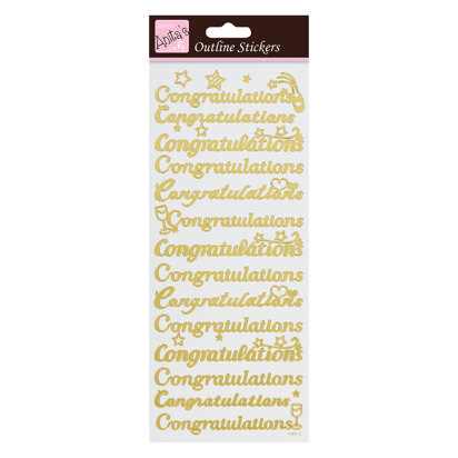 Anitas Outline Stickers - Congratulations
