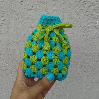 Granny Square Soap Cozy (or Small Gift Bag)