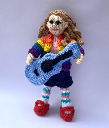 Senna doll with guitar