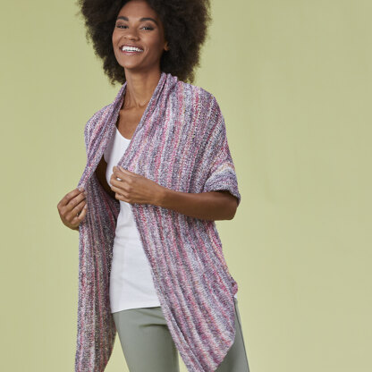 Asbury Park Cardigan - Knitting Pattern for Women in Tahki Yarns Osprey by Tahki Yarns