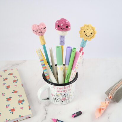 Sunshine, Mushroom & Heart Pencil Toppers