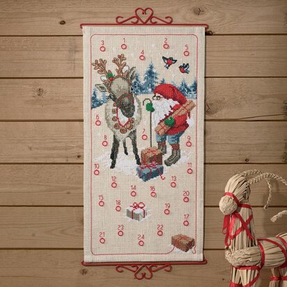 Permin Santa Claus Cross Stitch Kit - 35 x 67 cm