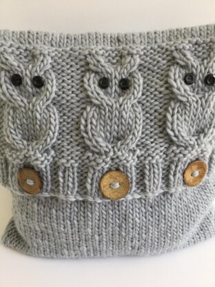 "3 Wise Owls" Cushion Cover