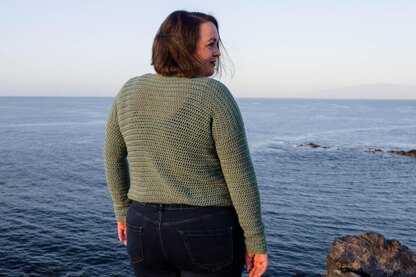 Crochet Crew Neck Sweater