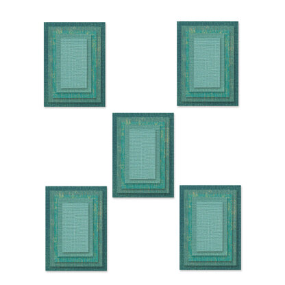 Sizzix Thinlits Die Set - Stacked Tiles, Rectangles by Tim Holtz