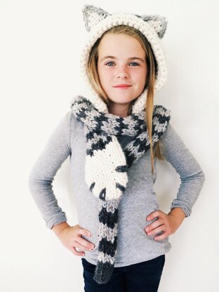 Tilly the Tabby Cat Hooded Scarf
