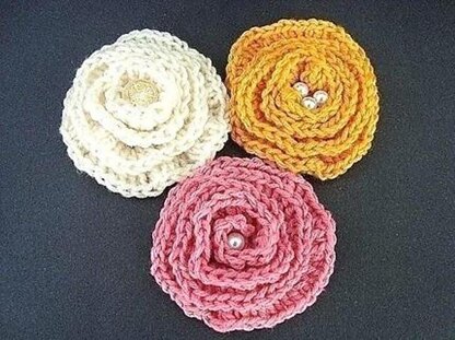 Big Elegant Brooch Flower | Crochet Pattern by Ashton11