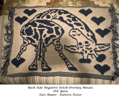 Giraffe LovePrints Blanket Overlay Mosaic Crochet Pattern