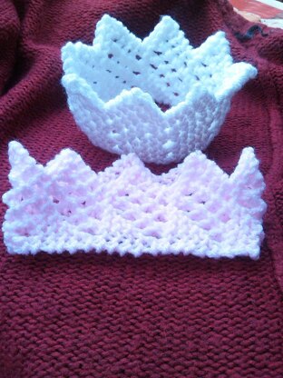 Princess/Prince Baby Crown Photo Prop Knitting Pattern