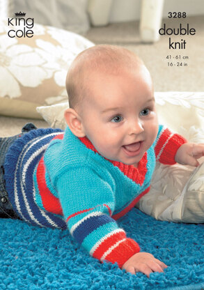 Cardigans, Sweater and Slipover in King Cole DK - 3288
