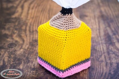 Pencil Tissue Box Cover