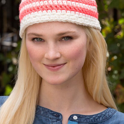 Have a Stripe Hat in Red Heart Heads Up - LW4383 - Downloadable PDF