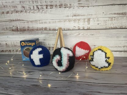 Social Media Inspired Chocolate Orange Cover Knitting Pattern