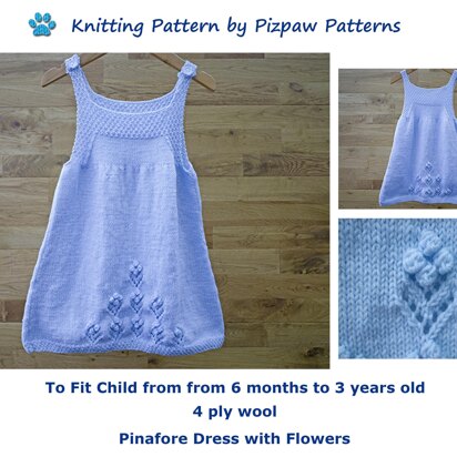 Pinafore Dress (no 126) - knitting pattern