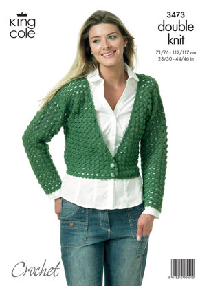 Crocheted Jackets in King Cole DK - 3473