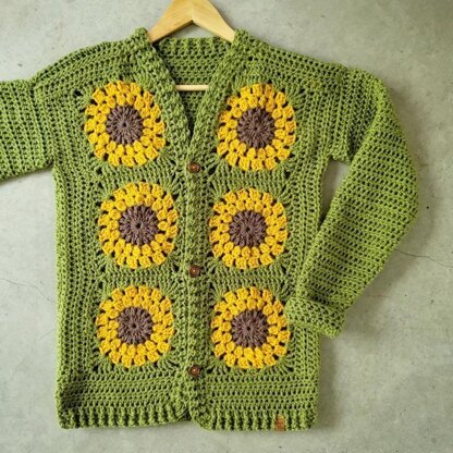 The Adult Sunflower Cardigan