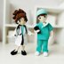 Amigurumi doll, crochet doctor, amigurumi doctor doll, doctor doll, doll clothes crochet pattern, Doctors