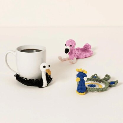 Crochet Coaster Bird Series  5 in 1