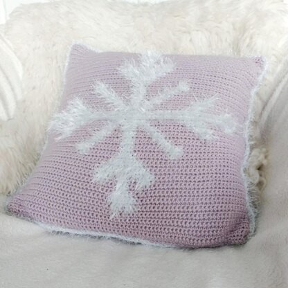 Fluffy Snowflake Cushion