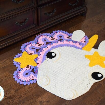 Sophia the Starry Unicorn Rug