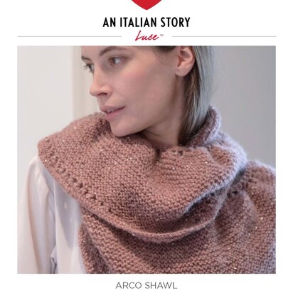 Arco Shawl in Red Heart Luce - LM6041 - Downloadable PDF