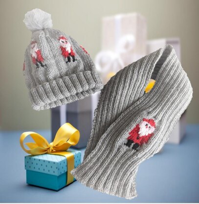 Santa Hat and Scarf Set