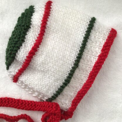 Christmas Twist Baby Bonnet