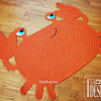 Cranky Crab Crochet Rug