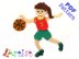 Basketball Player Crochet Applique Pattern