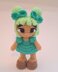 Green Rainbow Crochet Doll 3 Levels in 1