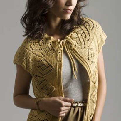 Lace Doily Cocoon Vest in Tahki Yarns Cotton Classic