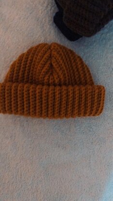 Simple sc back loop beanie