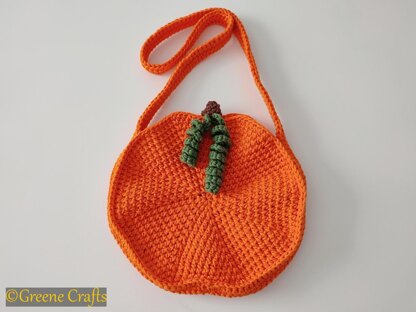 Crochet Halloween Pumpkin Bag - Autumn Bag Pattern