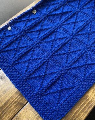 Aran Criss Cross Blanket