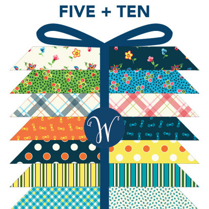 Windham Fabrics Five + Ten Fat Quarter Bundle