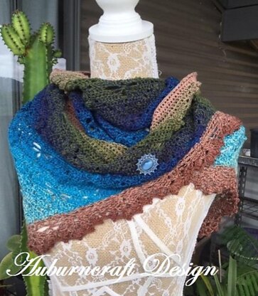 On The Wings of a Dragonfly Shawl