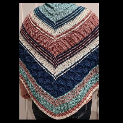 Metallic Twist Shawl