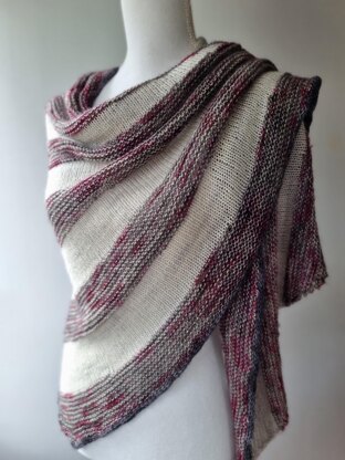 Silver Rose Shawl