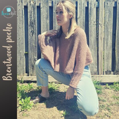 Brentwood - Tunisian crochet poncho